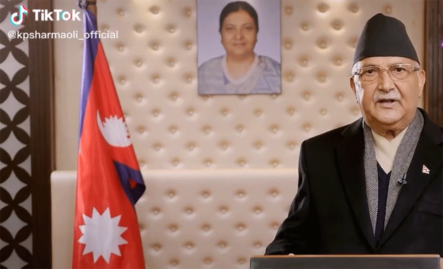 प्रधानमन्त्री केपी शर्मा ओलीको पनि टिकटक एकाउन्ट सञ्‍चालन