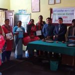 बेलौरी वडा नं. ८ का अध्यक्ष द्वारा महिला स्वयम सेबिका लाई सम्मान