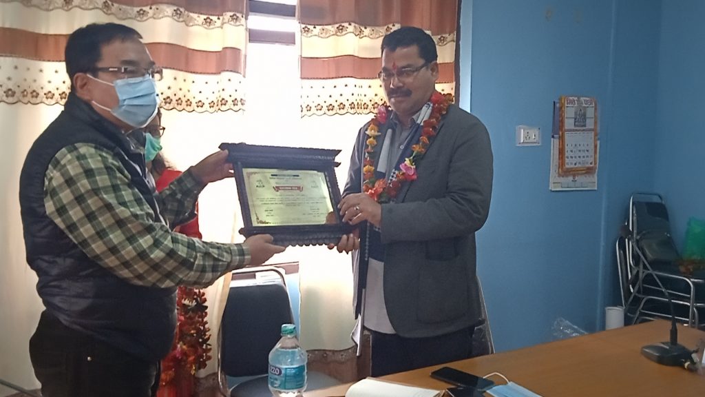 धनगढी उप–महानगरपालिकालाई सिविन नेपालको सम्मान