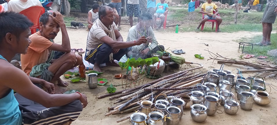 गौरीगंगाका किसानले मनाए  हरेरी पुजा