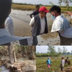 आर्थिक मामिला तथा योजना मन्त्री तामाङद्वारा लालझाडीमा  खेतमै गएर निरीक्षण