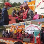 त्रिनगर मा.वि. धनगढीमा भव्य रुपले स्वागत तथा बिदाई कार्यक्रम