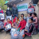 भिमदत्त न.पा. वडा न.१८ बागवणीका बच्चा बृद्धा गरिब एकल महिलालाई २५ थान बलाङकेट वितरण