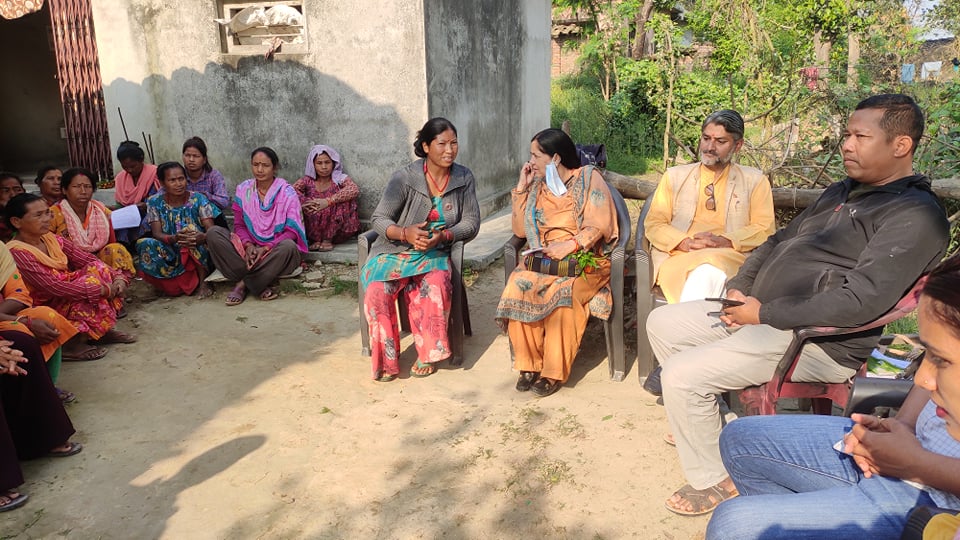 उपप्रमुख शुसिला भट्ट द्वारा तरकारी बारिको अनुगमन
