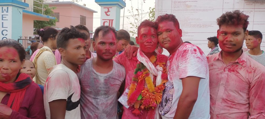 लालझाडीकाे वडा नं. २ काे  वडा अध्यक्षमा नेकपा एमालेका  अासाराम राना