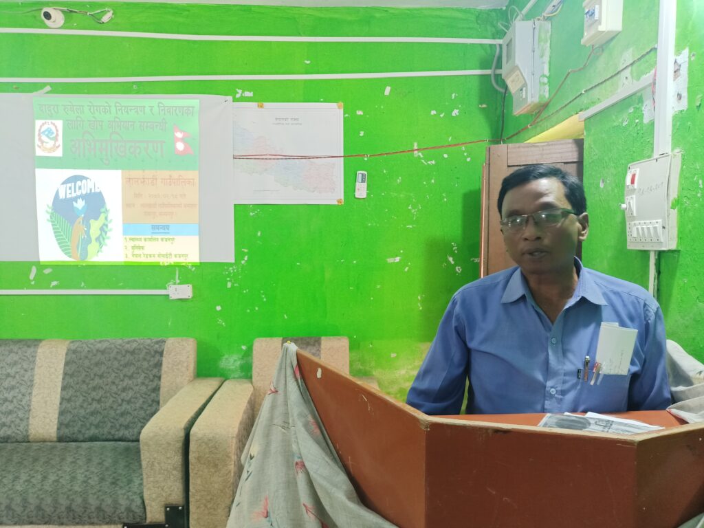 लालझाडीमा दादुरा रुबेला रोगको नियन्त्रण र निबारणको लागि खोप अभियान सम्बन्धी अभिमुखीकरण कार्यक्रम सम्पन्न
