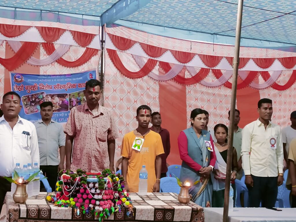 लालझाडी-३ डुङ्गामा तेस्रो गुरही बिशेष सांस्कृतिक कार्यक्रम सम्पन्न