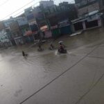 बर्षाले धनगढीको बजार क्षेत्र जलमग्न, सेती प्रादेशिक अस्पतालभित्र पनि पानी