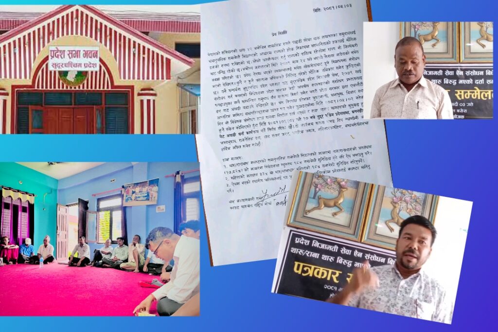 सुदुरपश्चिम प्रदेश सभाको गेटमा भदौ ४ गते १० बजे धर्ना कार्यक्रम हुँदै