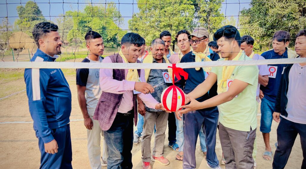 पुनर्वास-१० मा वडा अध्यक्ष कप खुल्ला भलिबल प्रतियोगिताको उद्घाटन