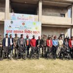 लालझाडी गाउँपालिकामा विशेषज्ञ चिकित्सक सहितको निःशुल्क स्वास्थ्य शिविरमा ८ सय ३४ जनाले सेवा लिए