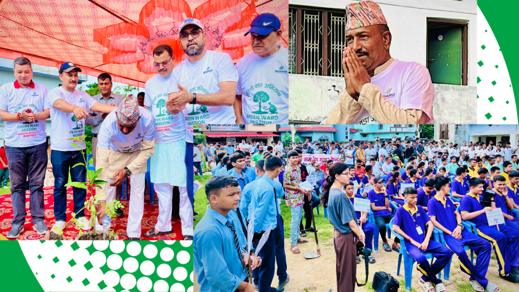 “हरियो वडा अभियान” अन्तर्गत धनगढी–५ मा १५ हजार विरुवा वितरण