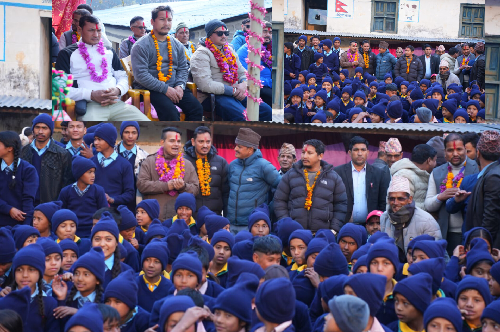 खान पुगोस्, दिन पुगोस्” अभियान नेपालद्वारा डोटीका ५४४ बालबालिकालाई न्यानो कपडा वितरण ।